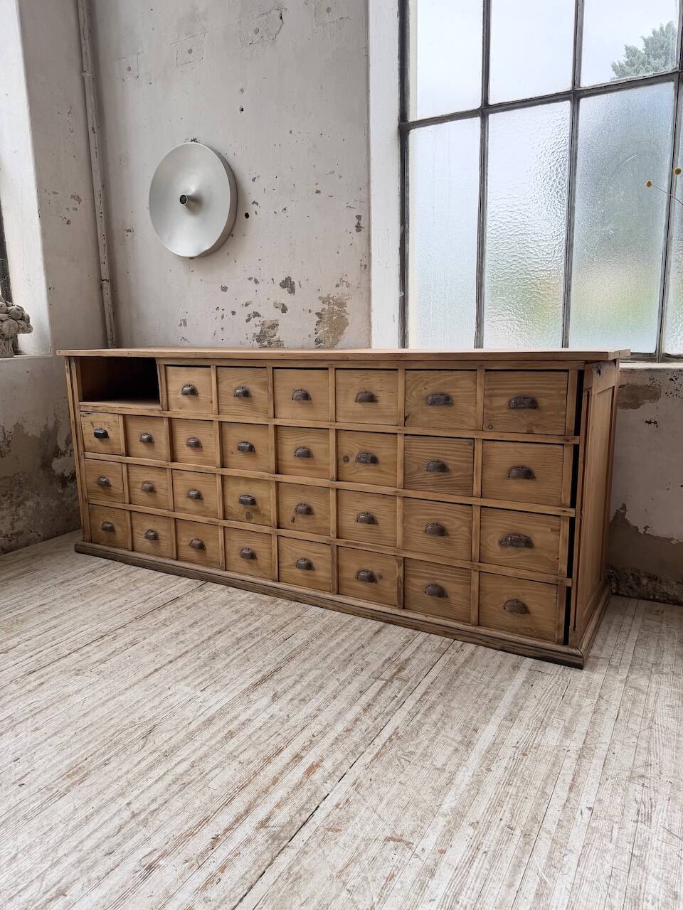 Meuble de métier pin XL années 50