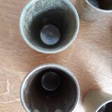 Lot de 6 verre ou tasse en grès