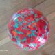 Ancien vase pique fleurs en verre multicolore