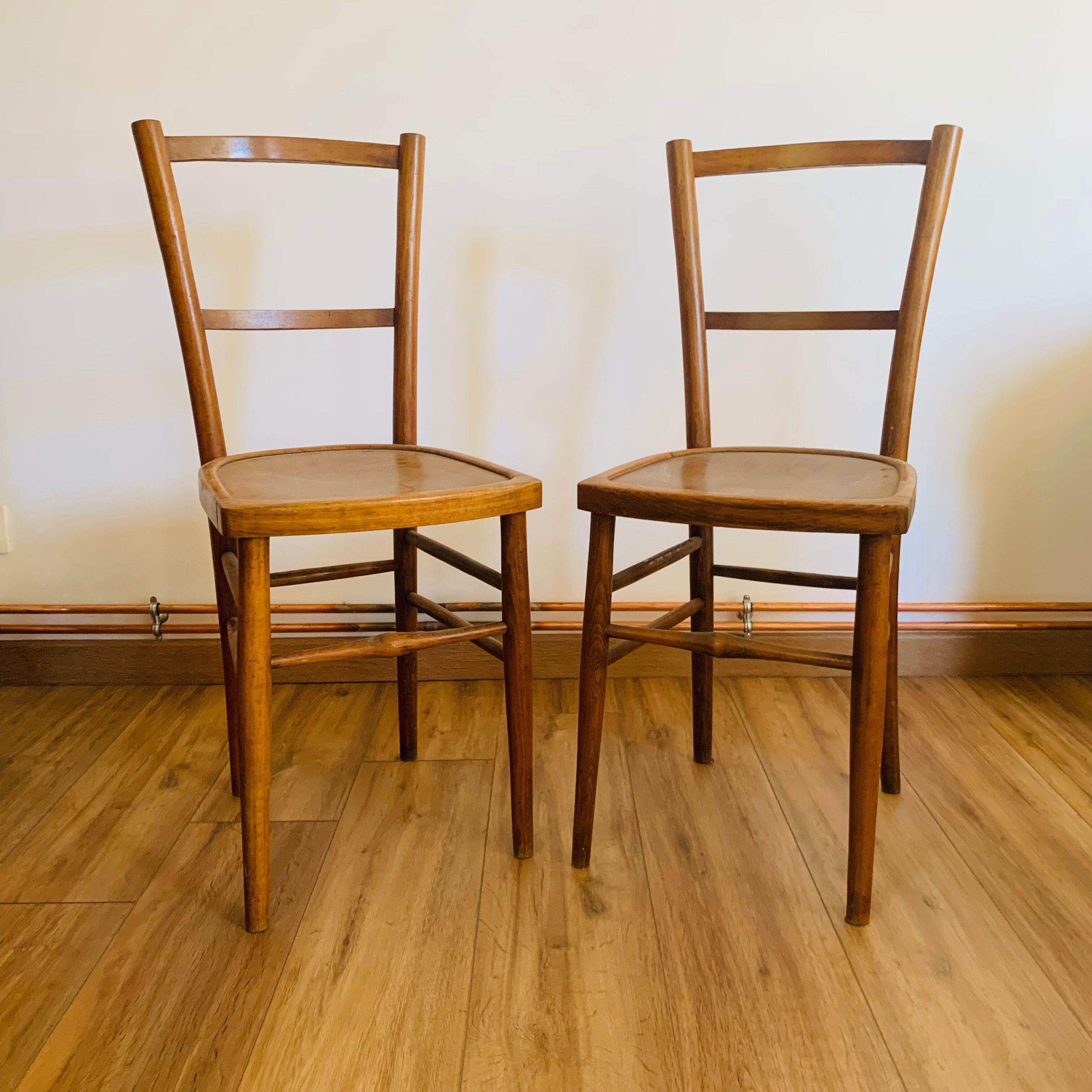 Pair of bistro chairs