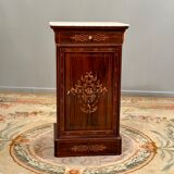 Bedside of the period Charles X in marquetry XIXth
