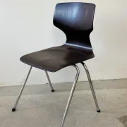 Ensemble de 4 chaises empilables, Pagwood (Pagholz), Allemagne, années 1960/70.