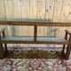 Antique wooden bench – Rustic work – 19th / early 20th century