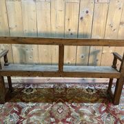 Banc ancien en bois – Travail rustique – XIXe / début XXe siècle