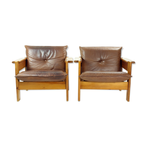 Paire de fauteuils en