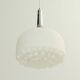 Opal glass chandelier by Peill & Putzler, Germany, 1960s.