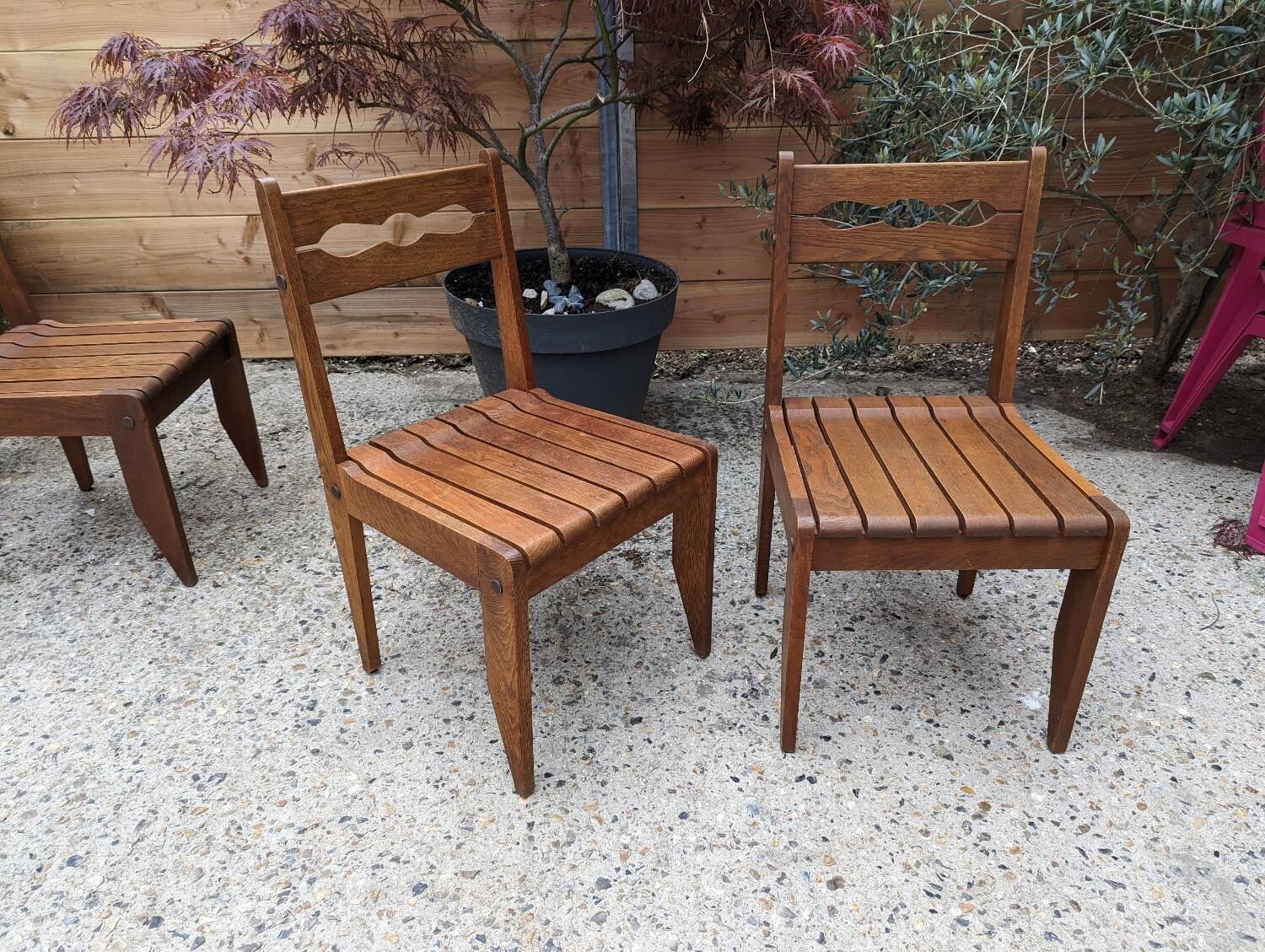 Vintage wooden chairs from the 60s