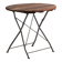 Table de jardin pliante ancienne en bois et fer – Europe centrale, vers 1950