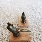 Pair of bronze bookends