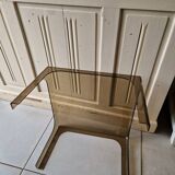 Smoked plexiglass coffee table 70'