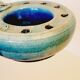Pique flowers or pikes blue ceramic candles