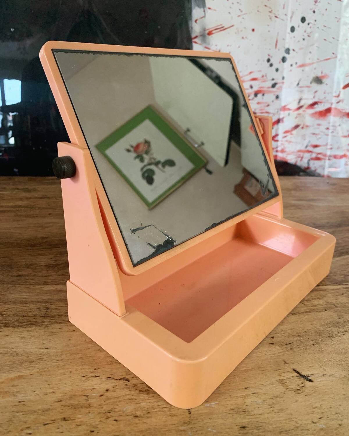 Vintage swivel mirror