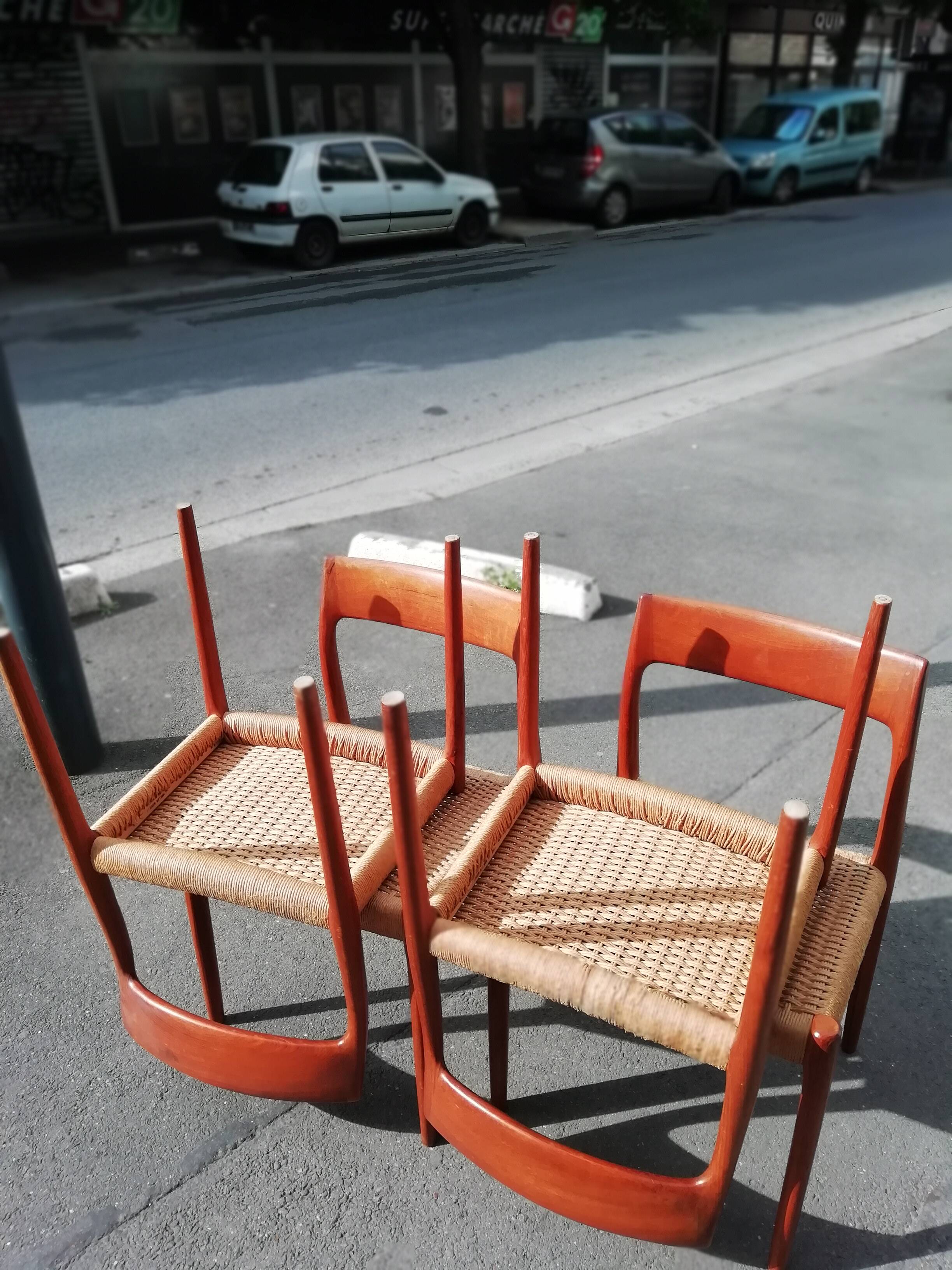 4 chairs from N.O. Moller