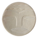 Plate "head with mask" natural stone hand carved