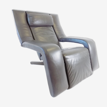 Brunati Kilkis leather lounge chair by Ammanati & Vitelli