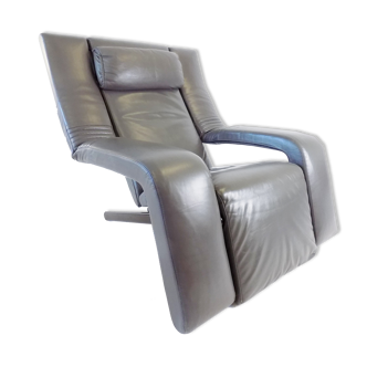 Brunati Kilkis leather lounge chair by Ammanati & Vitelli