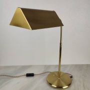 Lampe de Bureau Ajustable en Laiton Doré – Design Allemand, Années 70