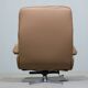 Fauteuil + repose-pieds en cuir de De Sede des années 70