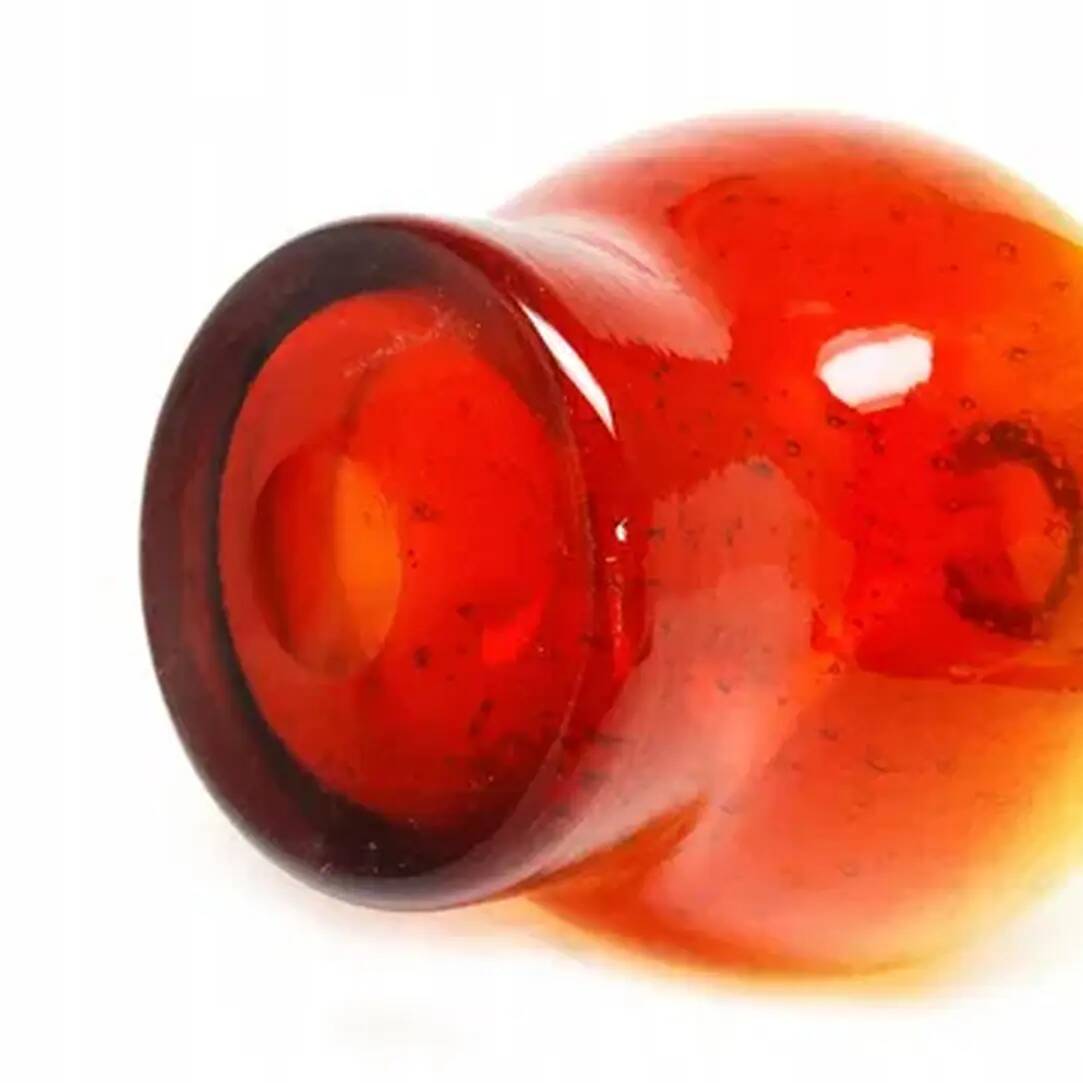 Bączek bottle, mid-century modern, glass, designed by Z. Horbowy, Poland, 1970s