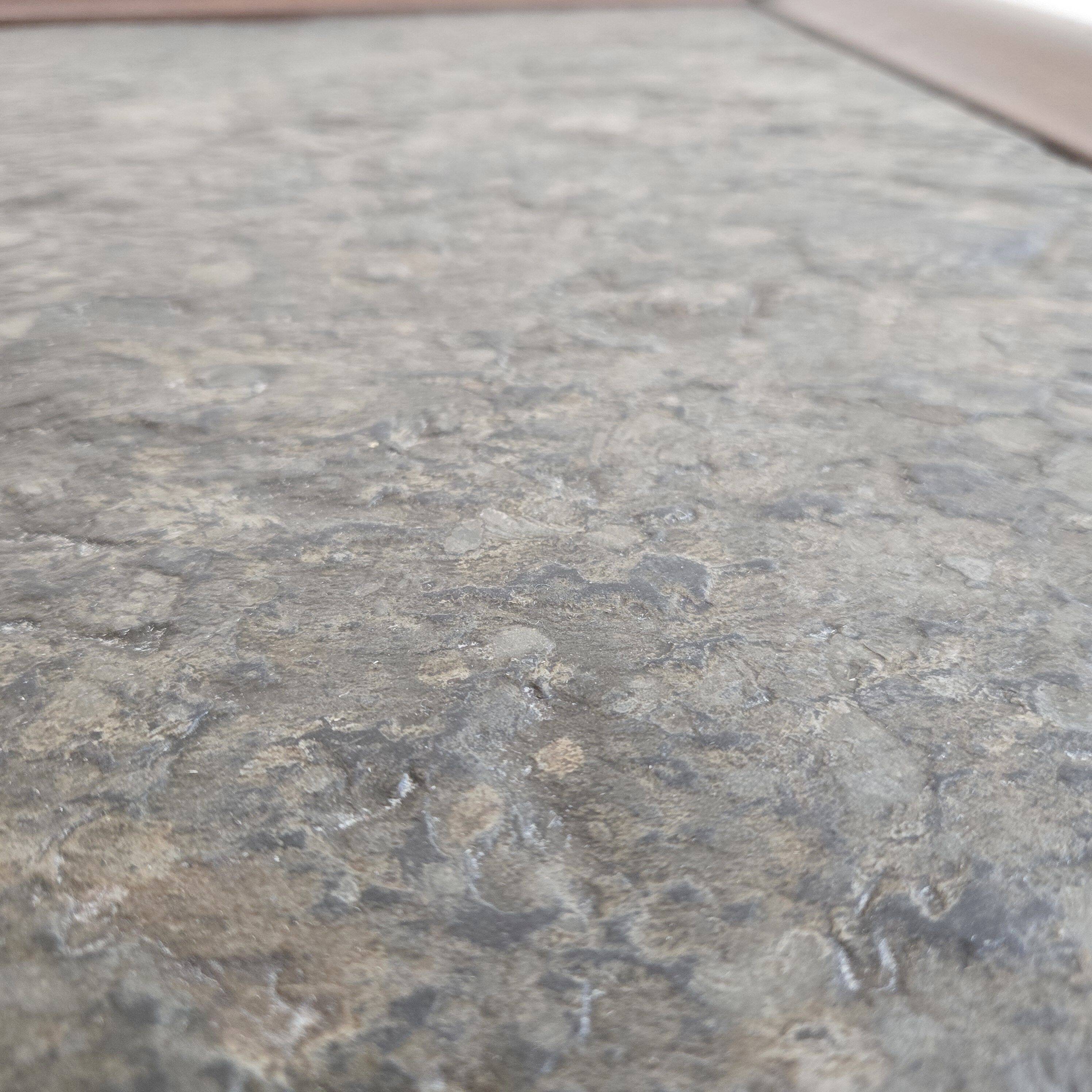 1960s Scandinavian coffee table in teak and schist