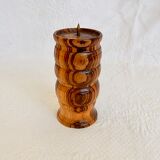 Wooden candle holder