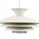 Large multi layer pendant light "Agat" by TOP Lamper. Denmark 1970s