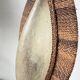Lampadaire bronze et corde 1970