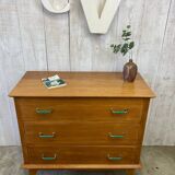 Vintage chest of drawers with compass feet