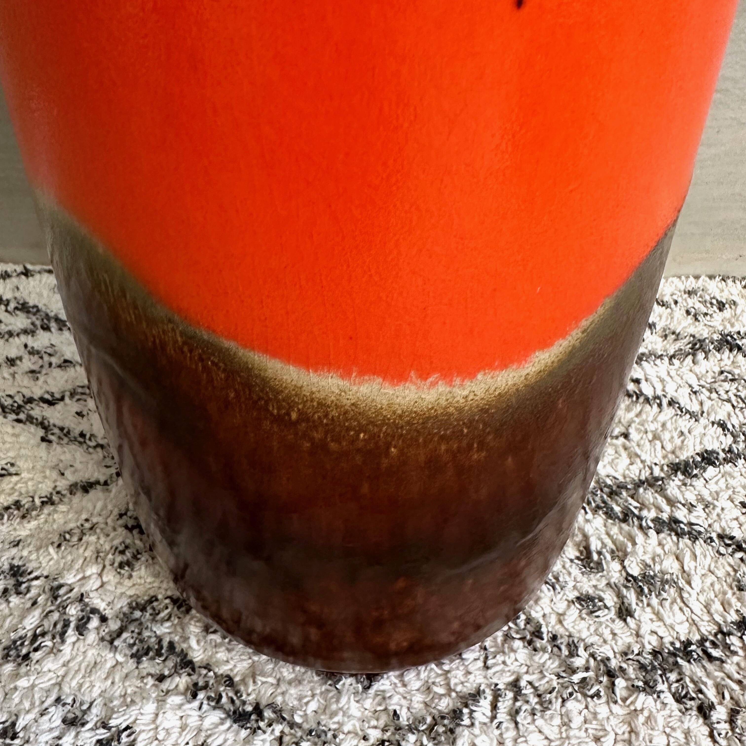 Bay ceramic floor vase 70-45, ceramic vase, West German pottery