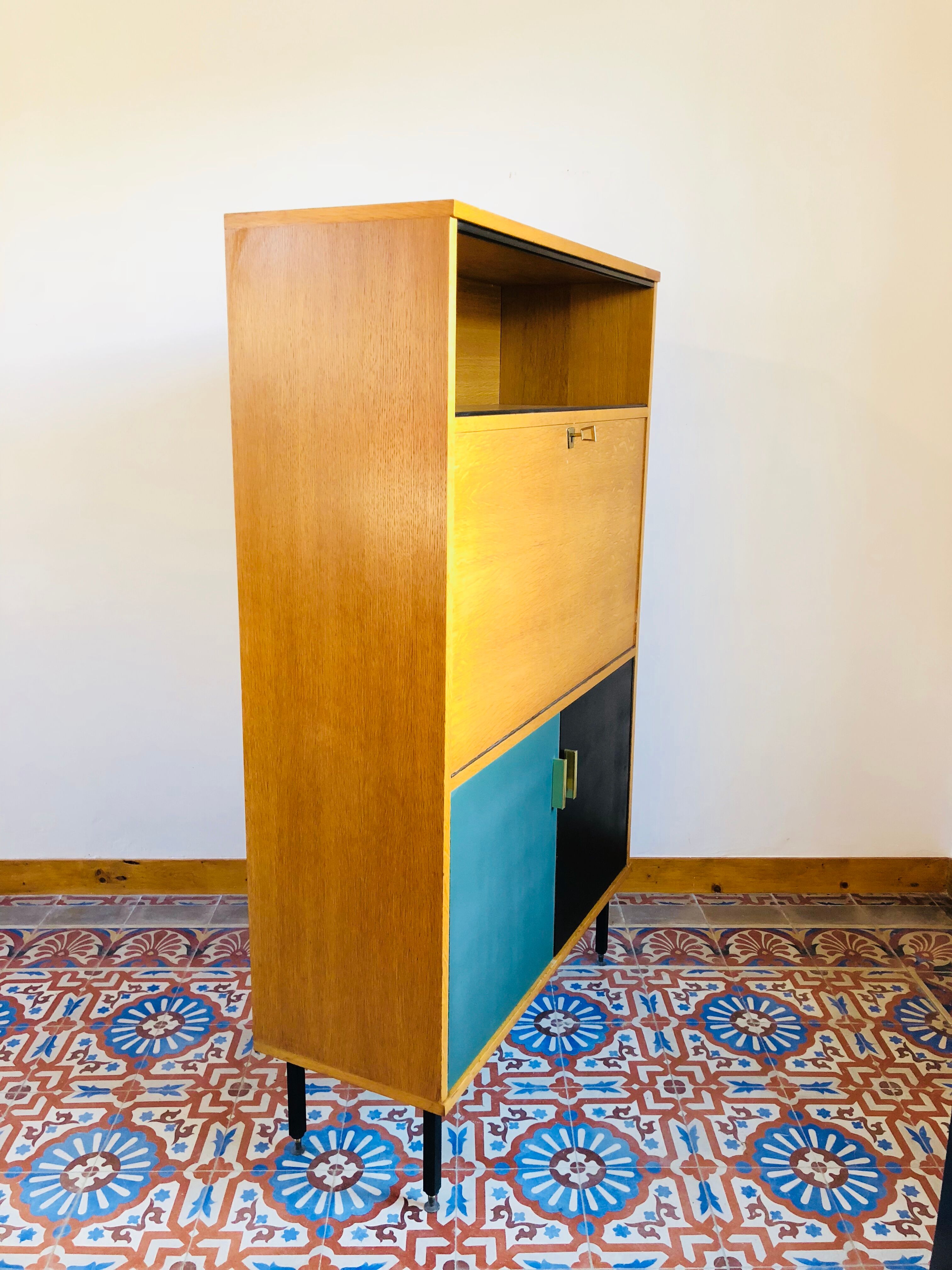 Secretary oak 1960 vintage