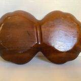 Mother-of-pearl and wooden fruit basket