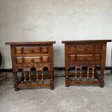 Paire de tables de chevet, d'appoint, Espagne, XXème siècle