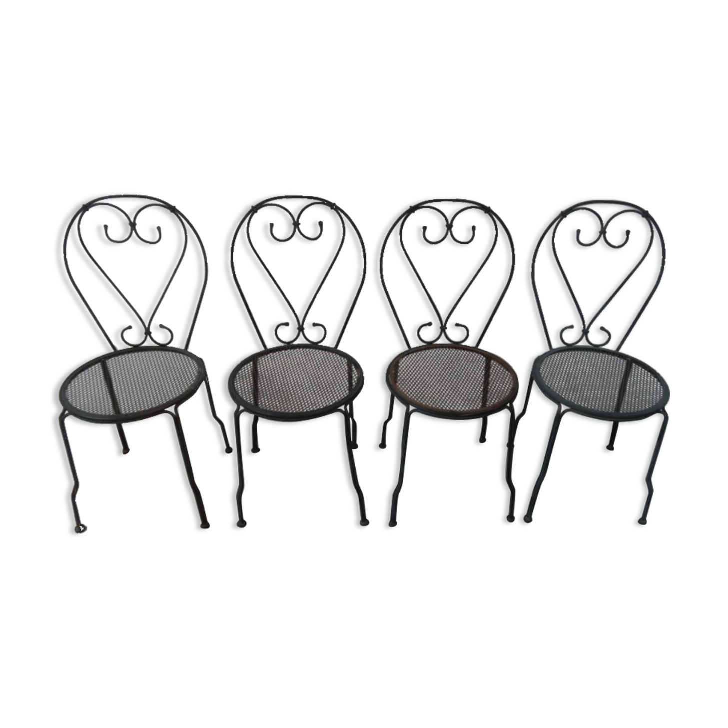 Vintage metal garden chairs