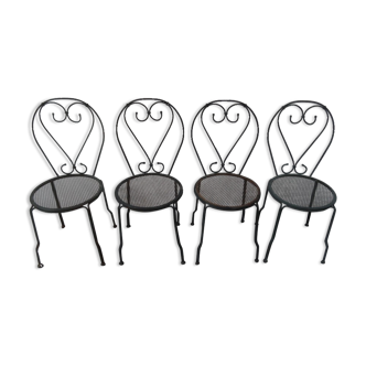 Vintage metal garden chairs