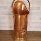 Old copper coal bucket