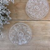 Chiseled glass bottle bottom