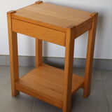 Pair of light beech bedside tables