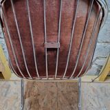 Lot de 4 Chaises à Bras, En Métal Chromé – 1970