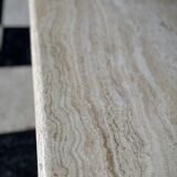Table basse vintage en travertin