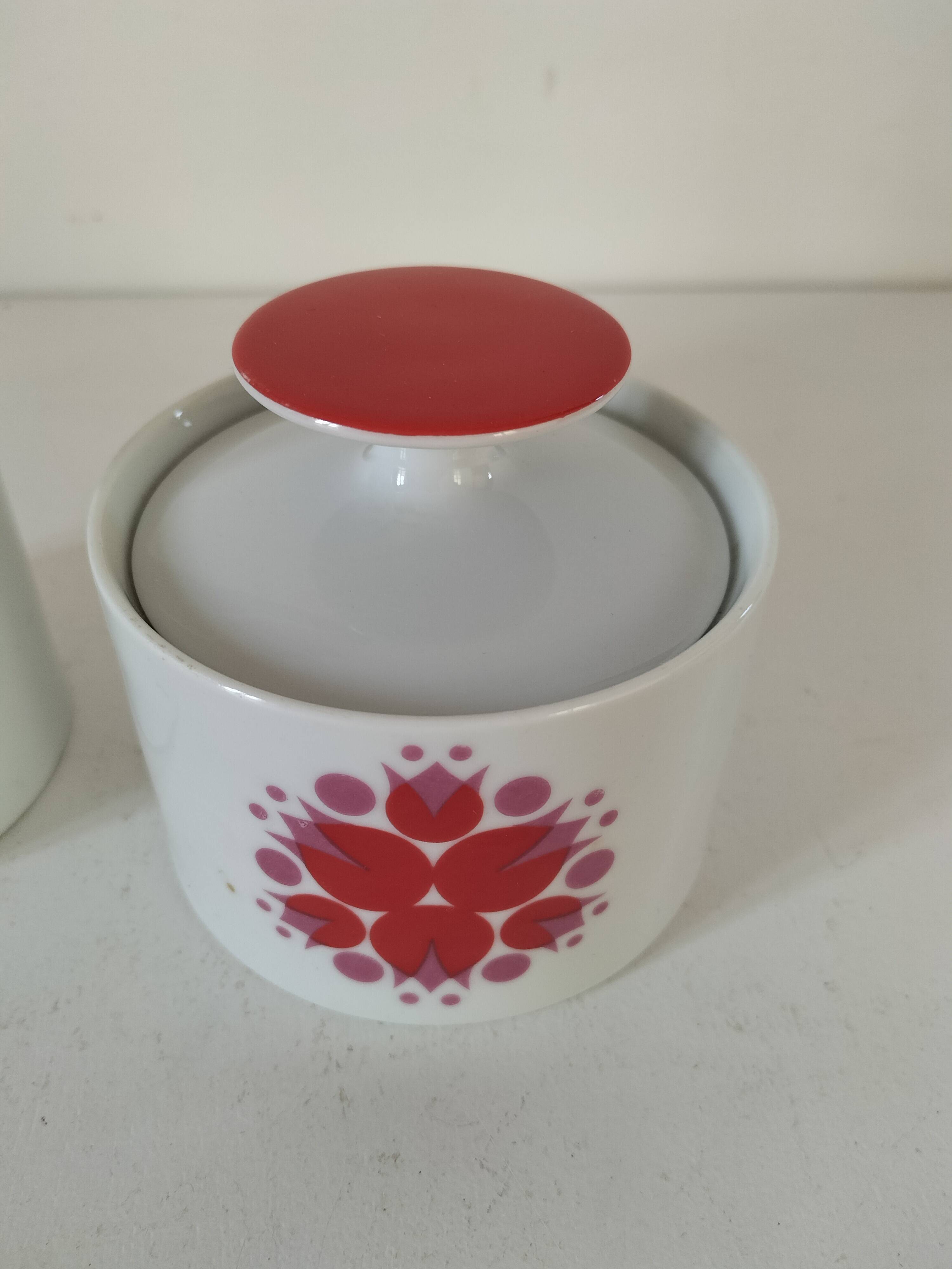 Hans théo baumann coffee pot and sugar bowl for thomas