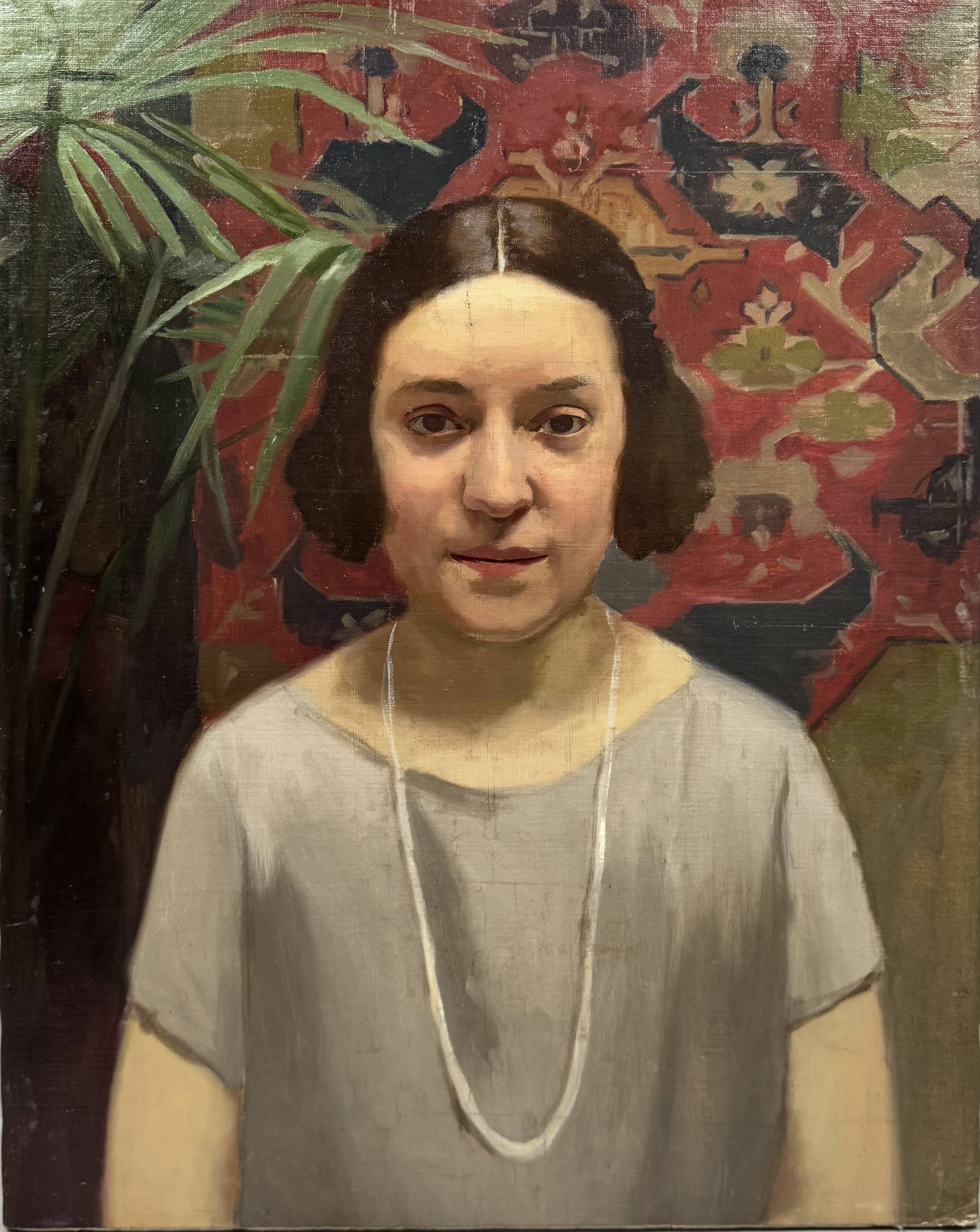 Portrait of a young woman from the 1930s.