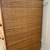 Vintage woven rattan chest of drawers
