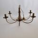Chandelier in patinated brass of the years 70