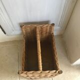 Vintage wicker magazine holders