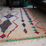 Berber vintage rug 100% wool, handcrafted. free shipping in europe. unique! 250x145cm