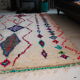 Berber vintage rug 100% wool, handcrafted. free shipping in europe. unique! 250x145cm