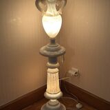 Alabaster column and its luminous basin