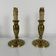 Paire de lampes bronze doré bougeoir ragot de style Empire francais