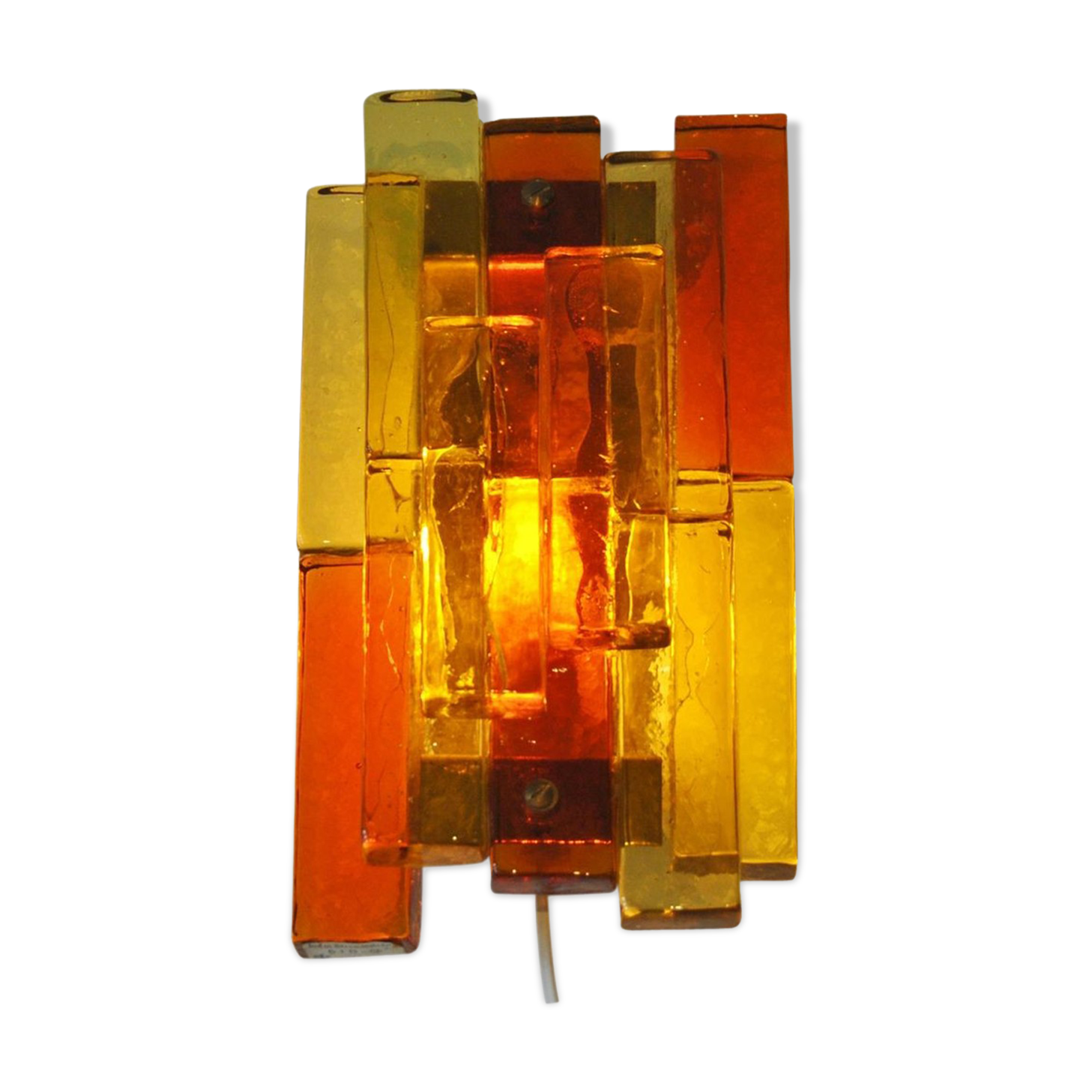 Glass wall applique by Svend Aage Holm Sorensen for Holm Sarensen - Co