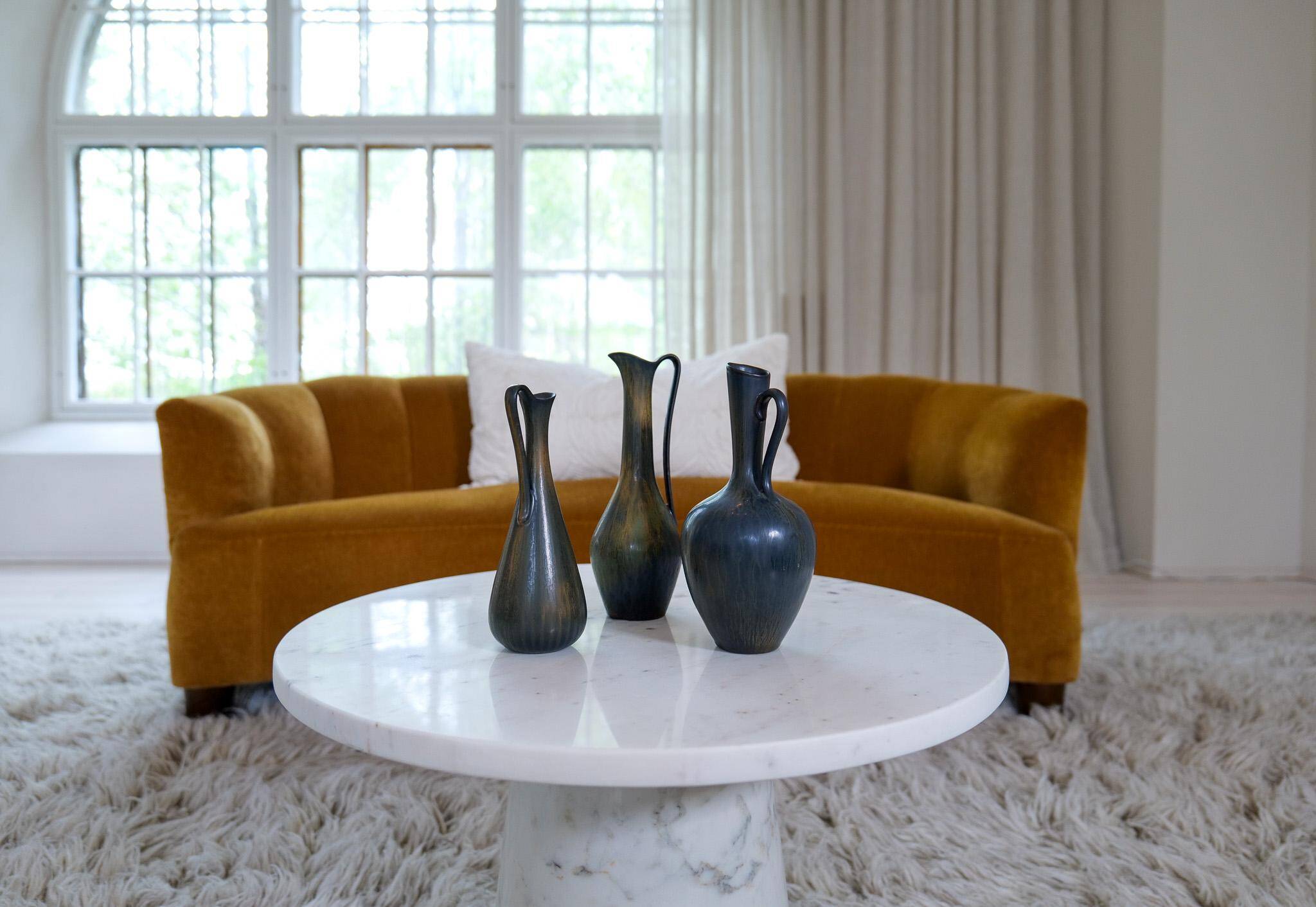 Collection of 3 ceramic containers by Gunnar Nylund Rörstrand Sweden, 1950s.